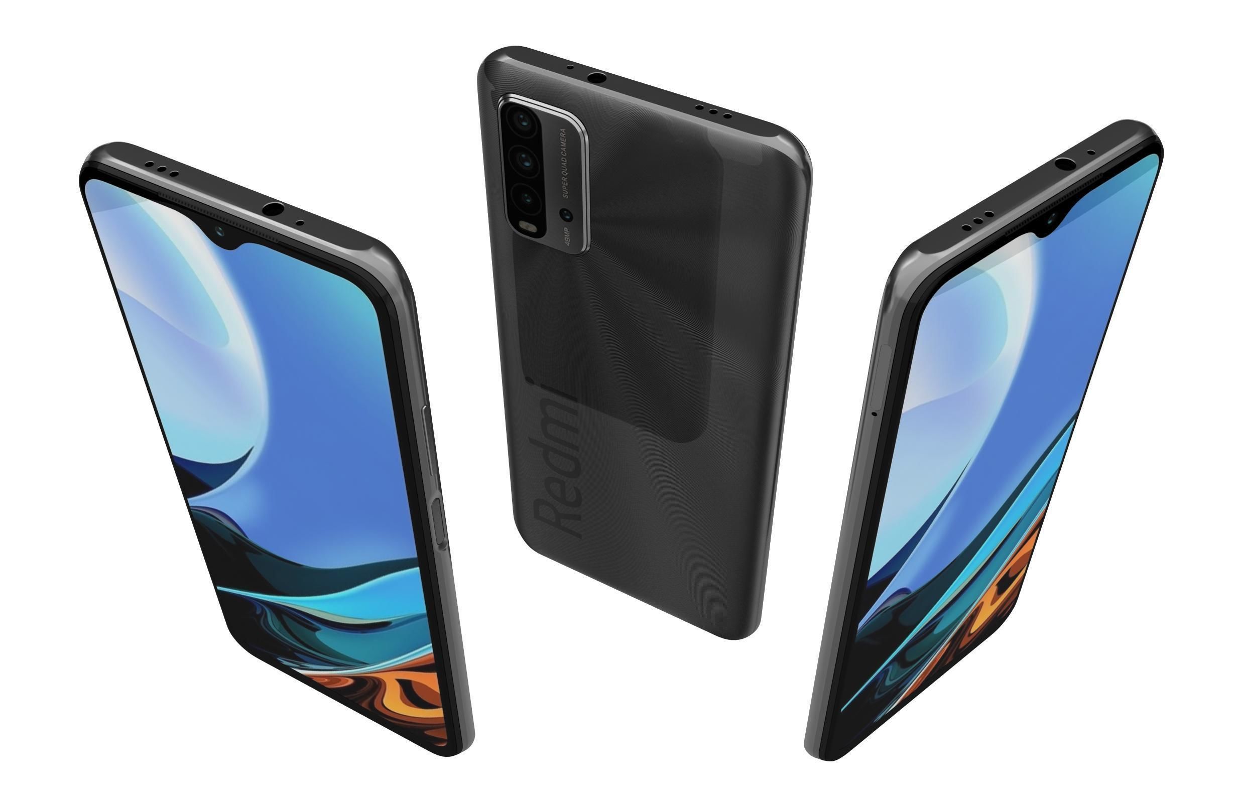 Xiaomi Redmi 9 Power Mighty Black 3D model_2