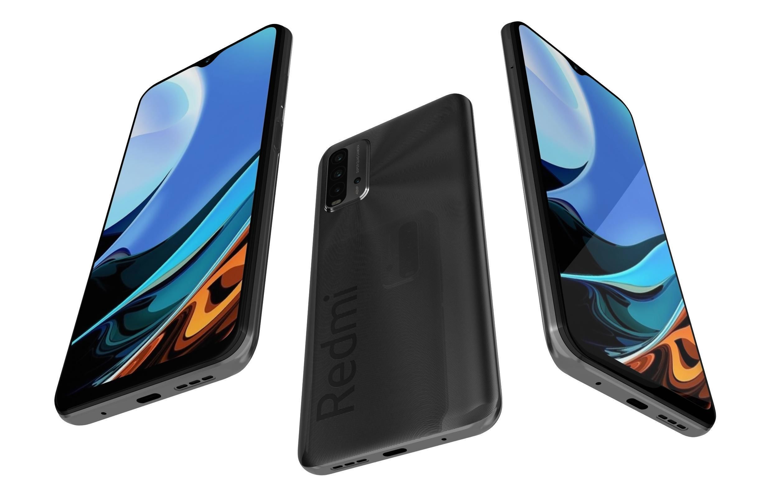 Xiaomi Redmi 9 Power Mighty Black 3D model_1