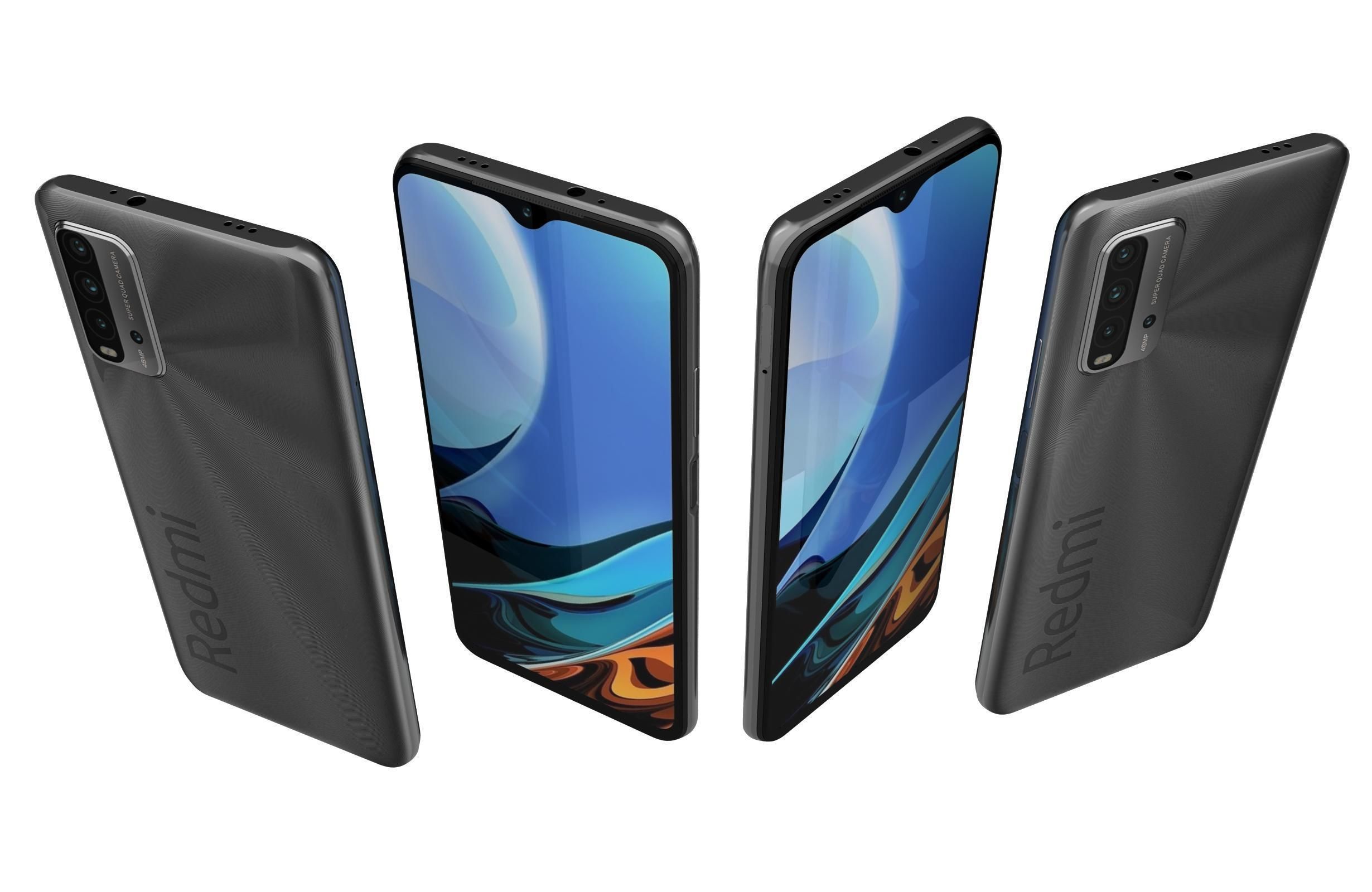 Xiaomi Redmi 9 Power Mighty Black 3D model_4