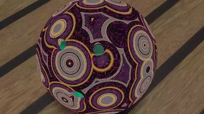 Bowling Lane with Pin and Ball