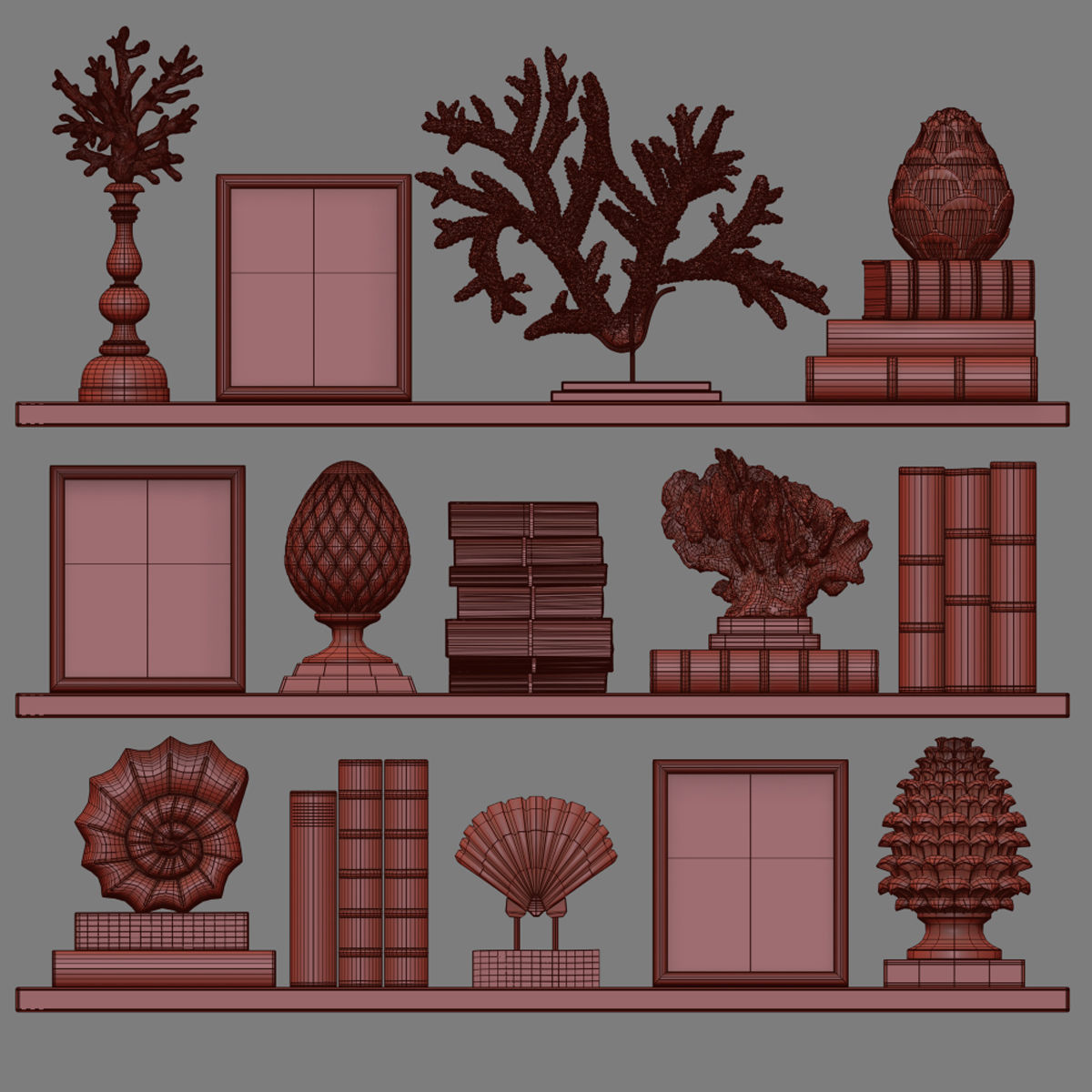 Decor Set 118 3D model_4