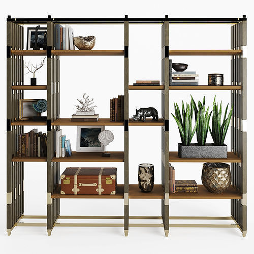 Inedito Asnaghi Ponya bookcase 3D model