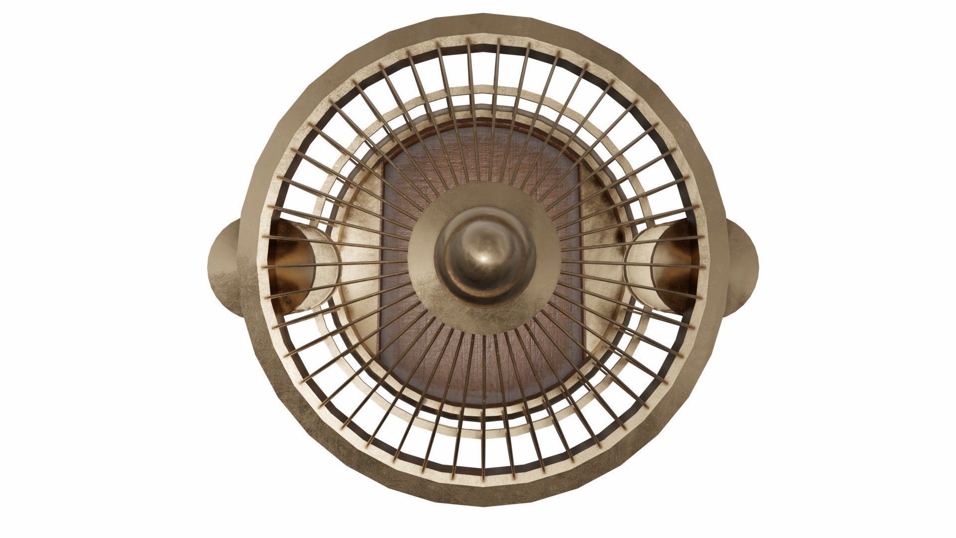 Birdcage in brass 3D model_4