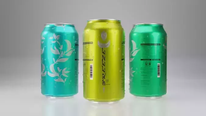 Coke can with 3 different taste