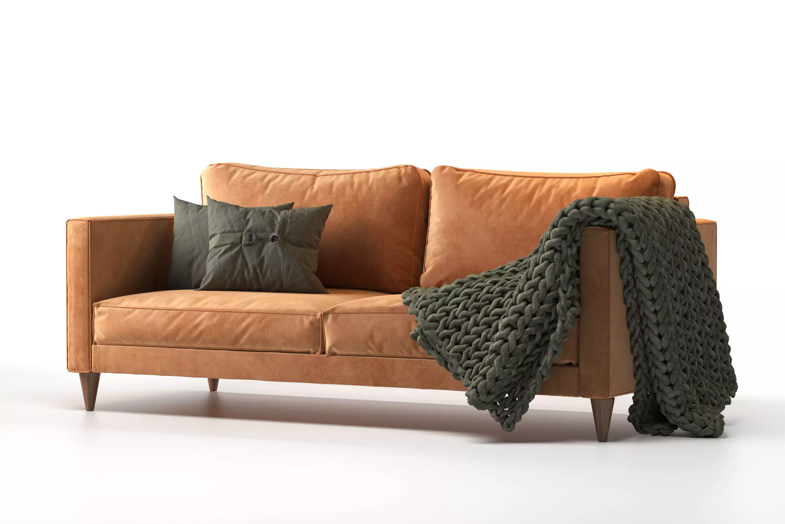 Hable Two Seater Sofa 3D model_0