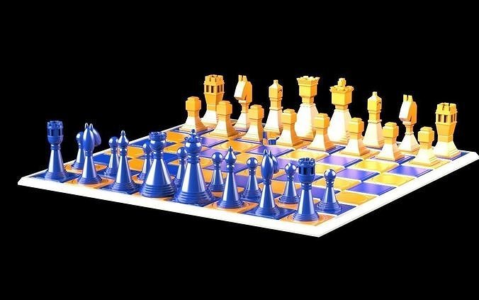 Modern Chess 3D print model