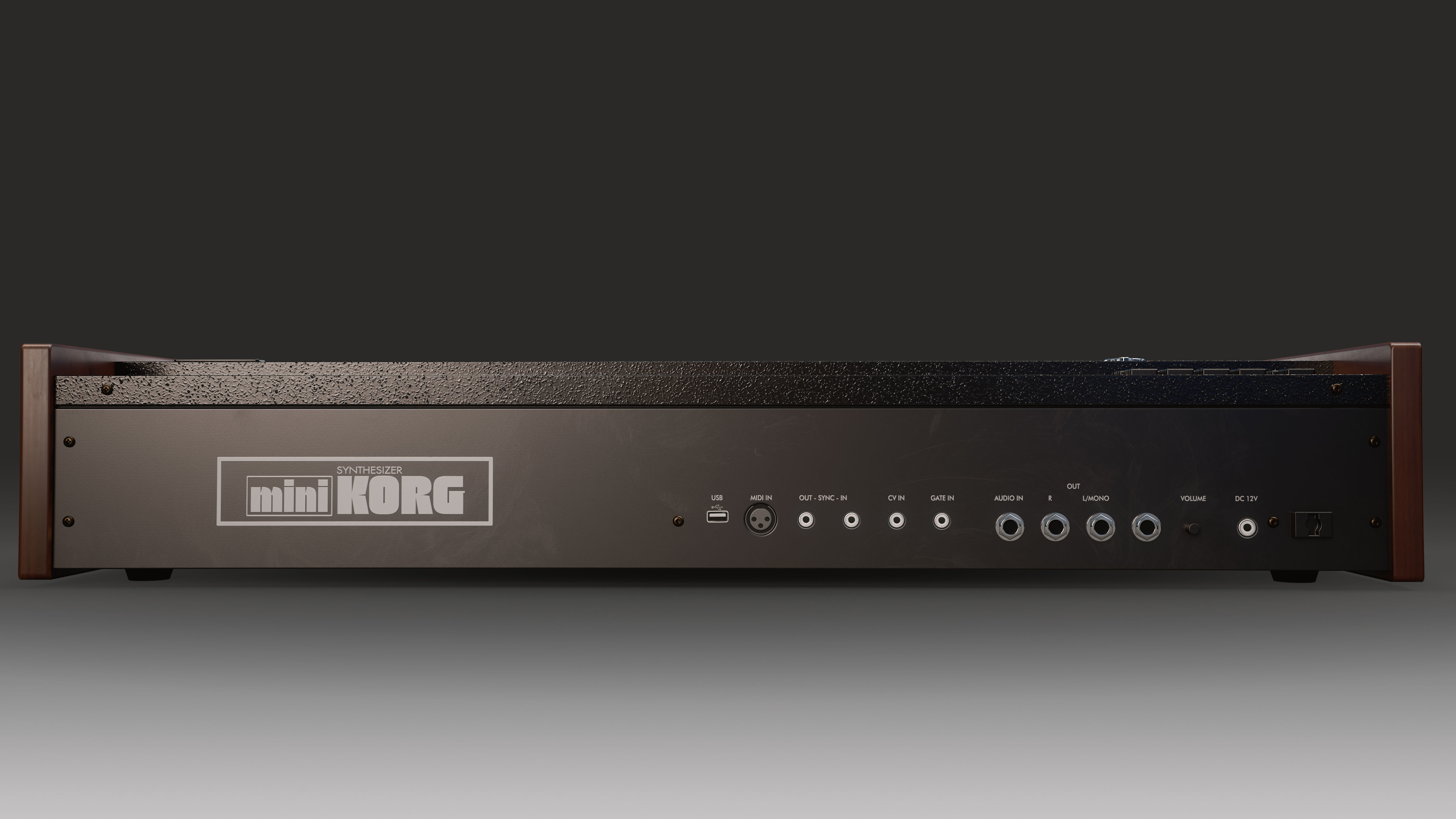 Synthesizer KORG miniKORG 700FS Low-poly 3D model_5