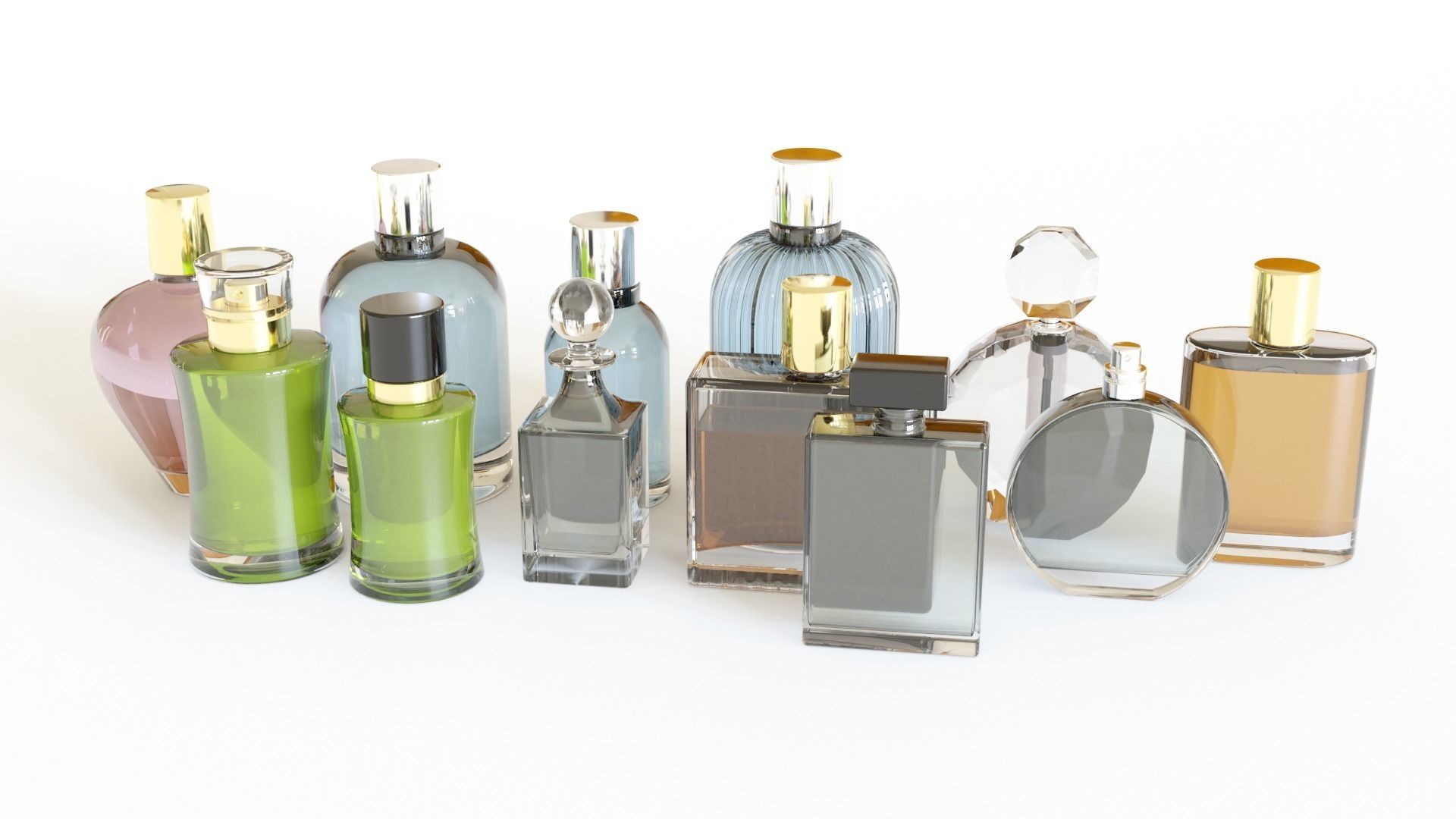 Perfume Mockup Collection  3D model_1
