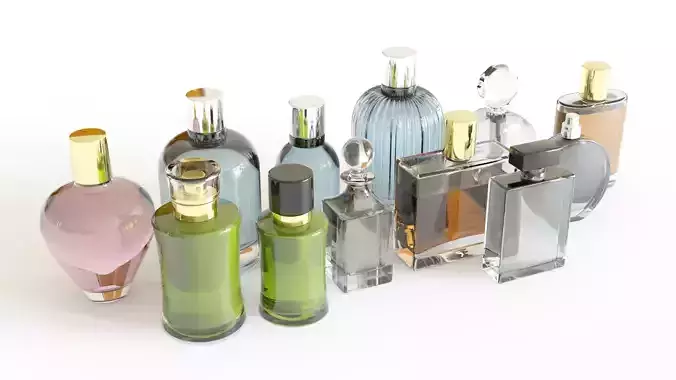 Perfume Mockup Collection  3D model