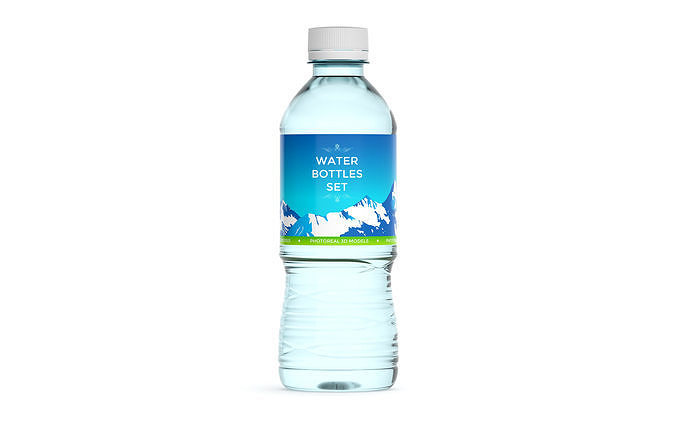 Water Bottle Ultimate Pack 3D model 4