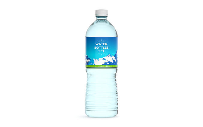 Water Bottle Ultimate Pack 3D model 7