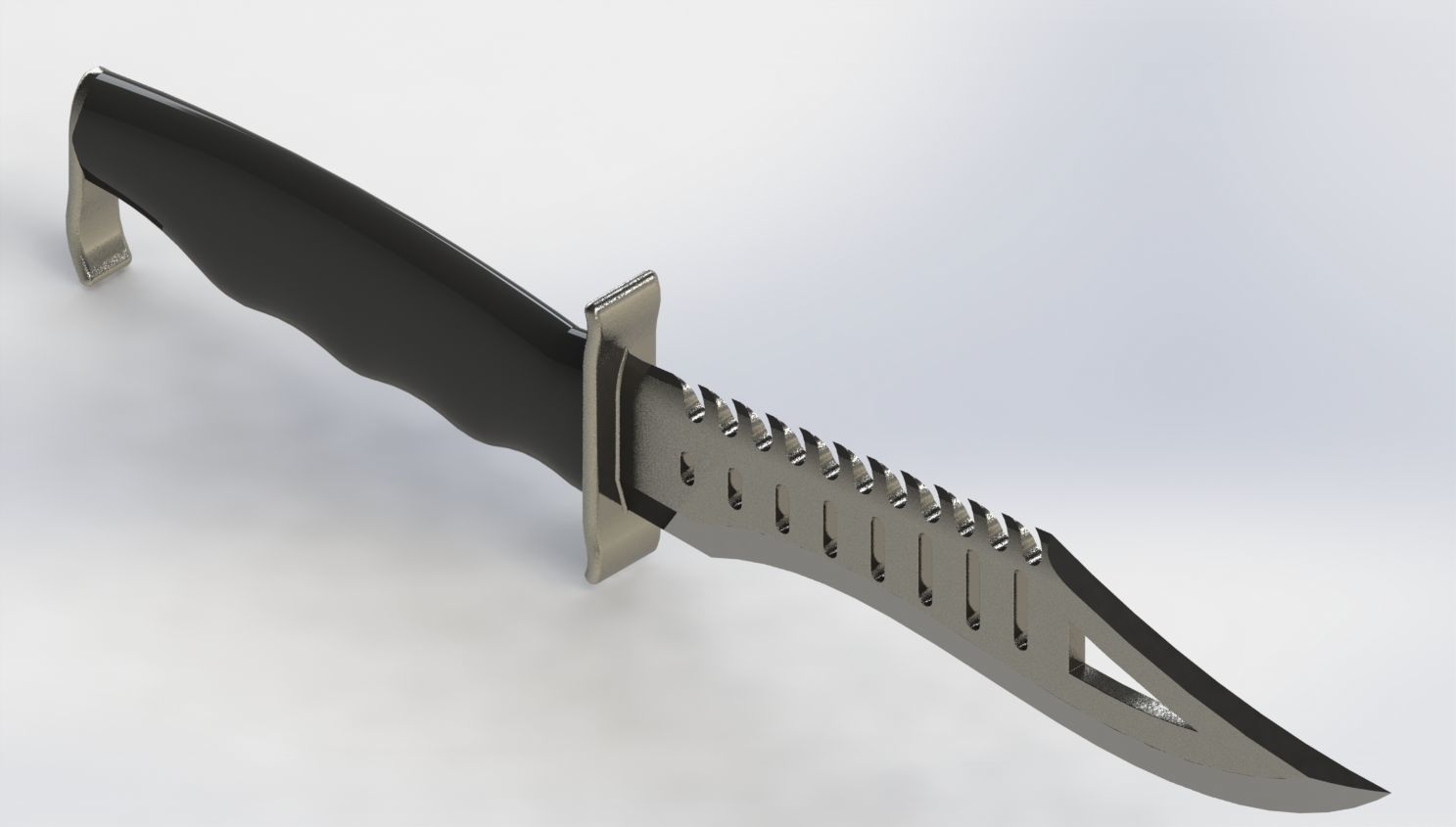 Shark knife 3D Model 3D model_2