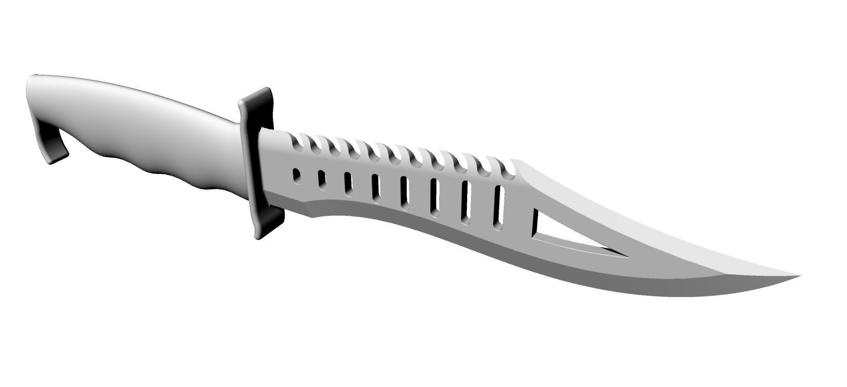 Shark knife 3D Model 3D model_5