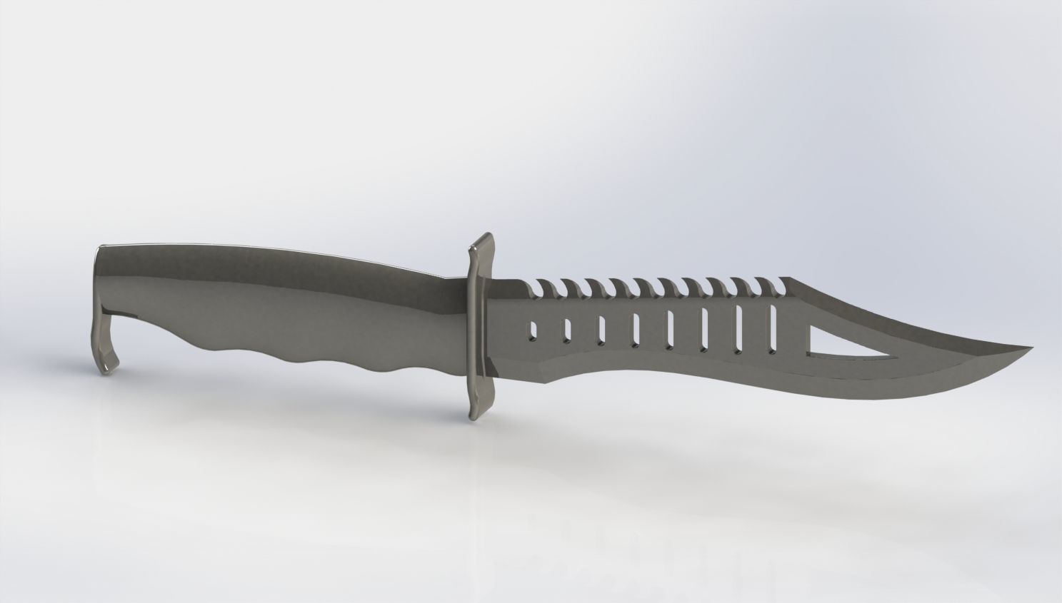 Shark knife 3D Model 3D model_3