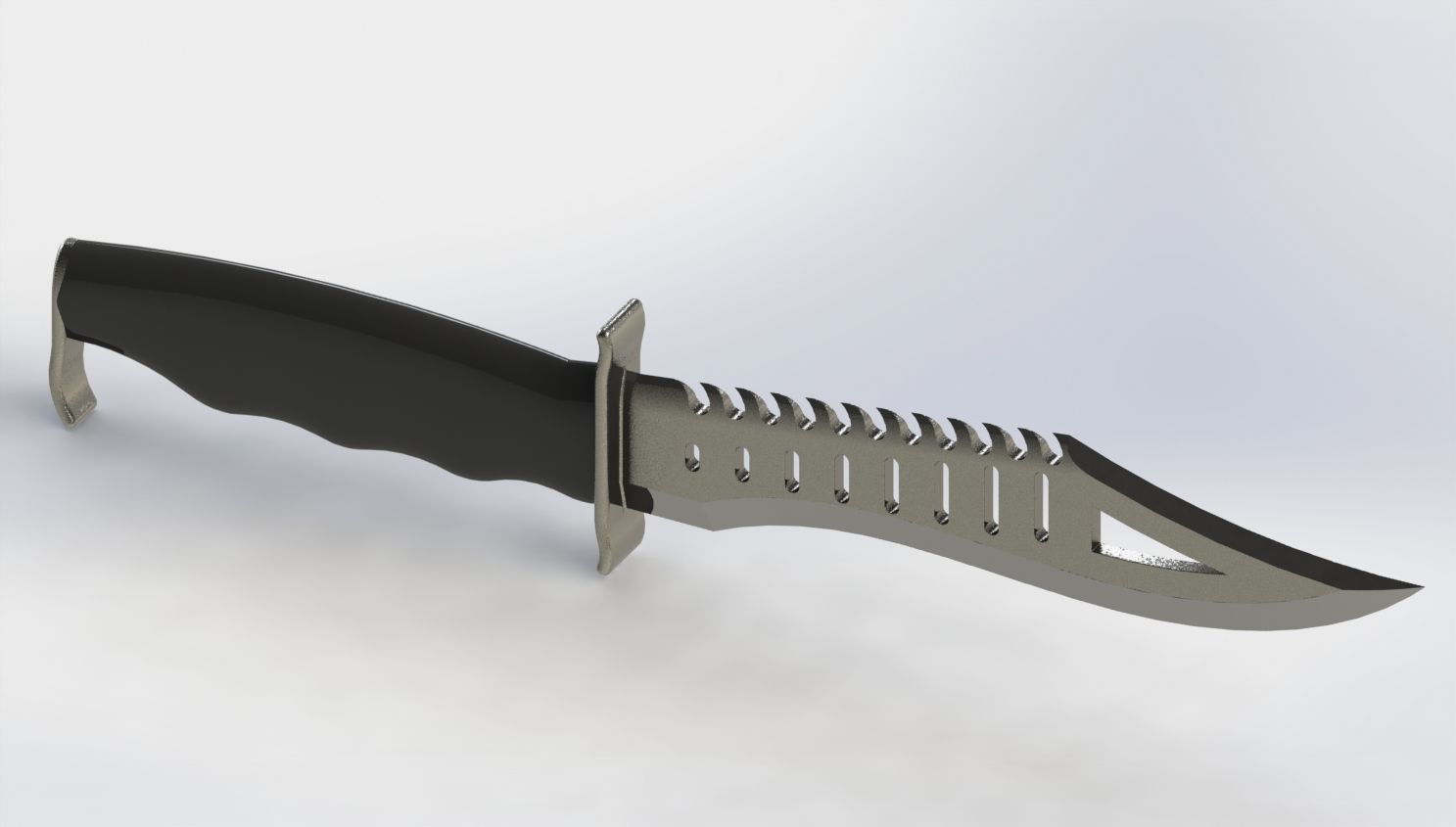 Shark knife 3D Model 3D model_4