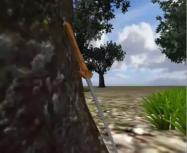 Champion Sword Low-poly 3D model