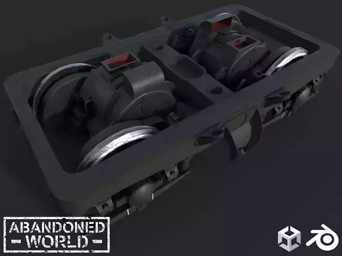 VL80 - Trolley For Locomotive Low-poly 3D model
