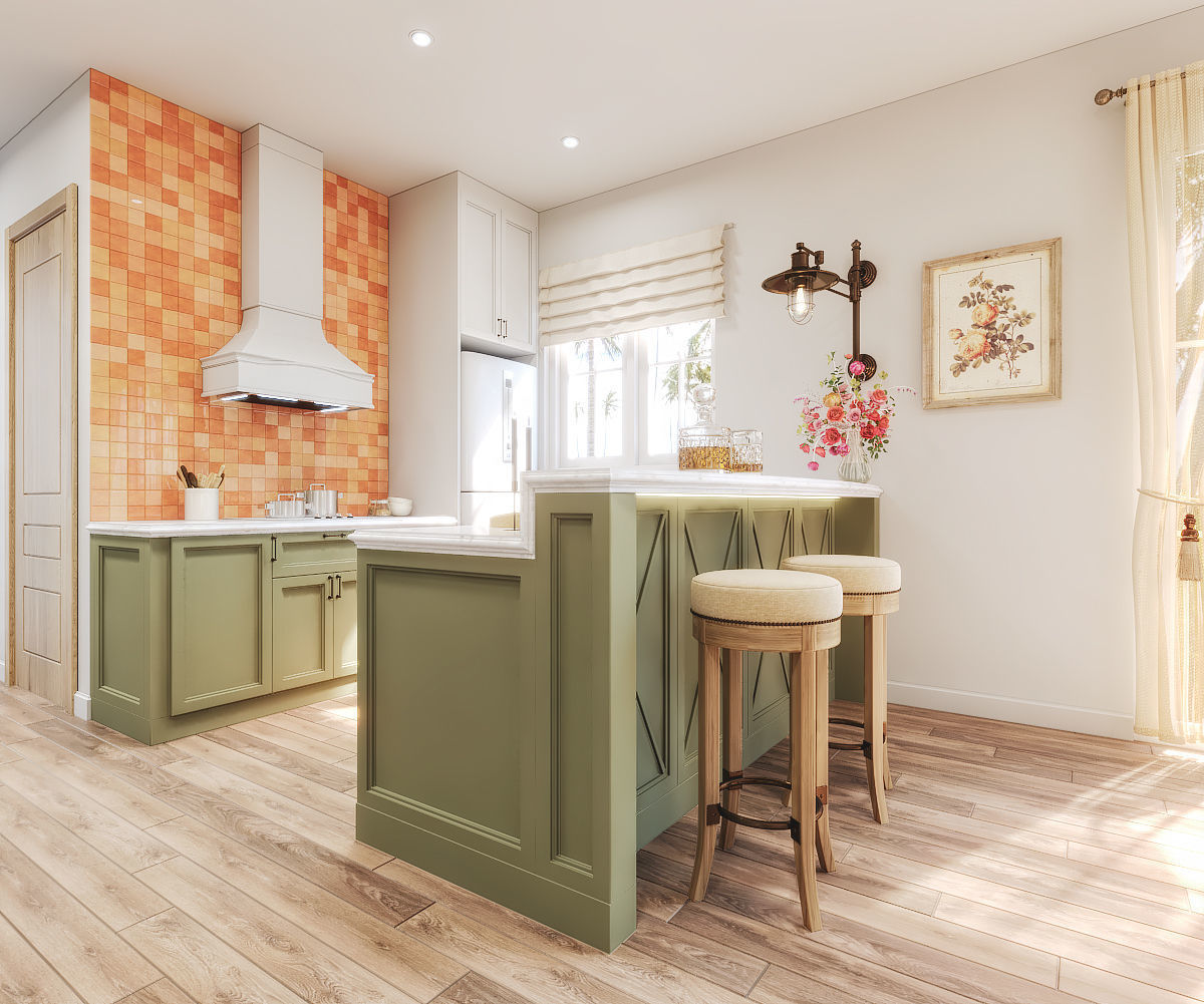 Summer interior style 3D model_3