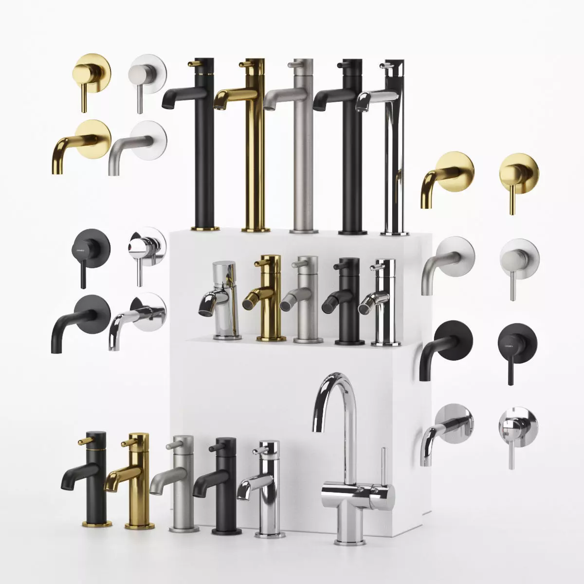 Faucets Omnires Collection Y Set1 3D model_0