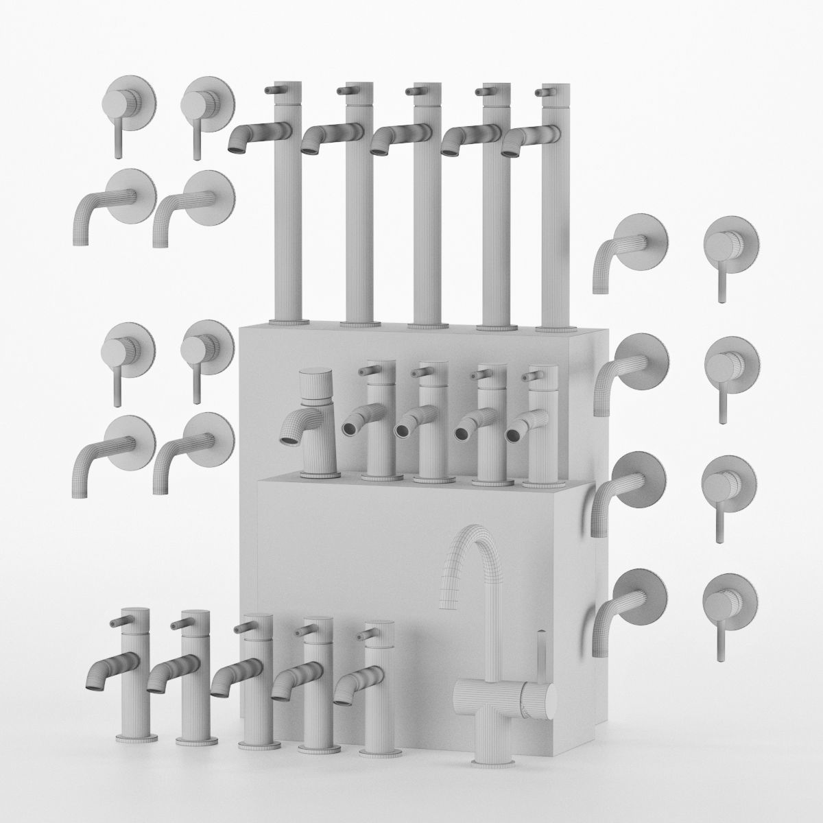 Faucets Omnires Collection Y Set1 3D model_2