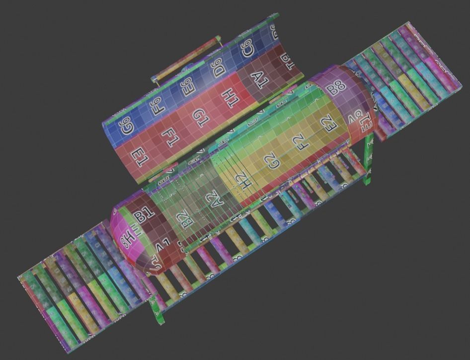 Brazier from a gas cylinder Low-poly 3D model_47