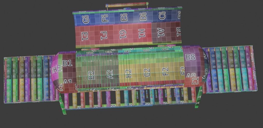 Brazier from a gas cylinder Low-poly 3D model_46