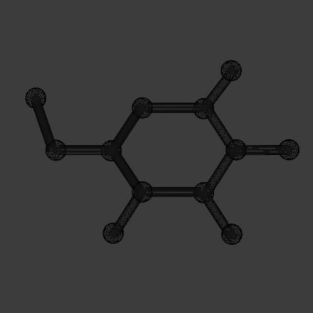 Biomolecules - six Monosaccharides 3D models 3D model_9