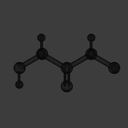 Biomolecules - six Monosaccharides 3D models 3D model_11