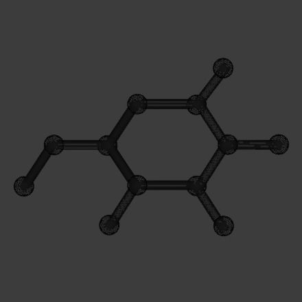 Biomolecules - six Monosaccharides 3D models 3D model_8