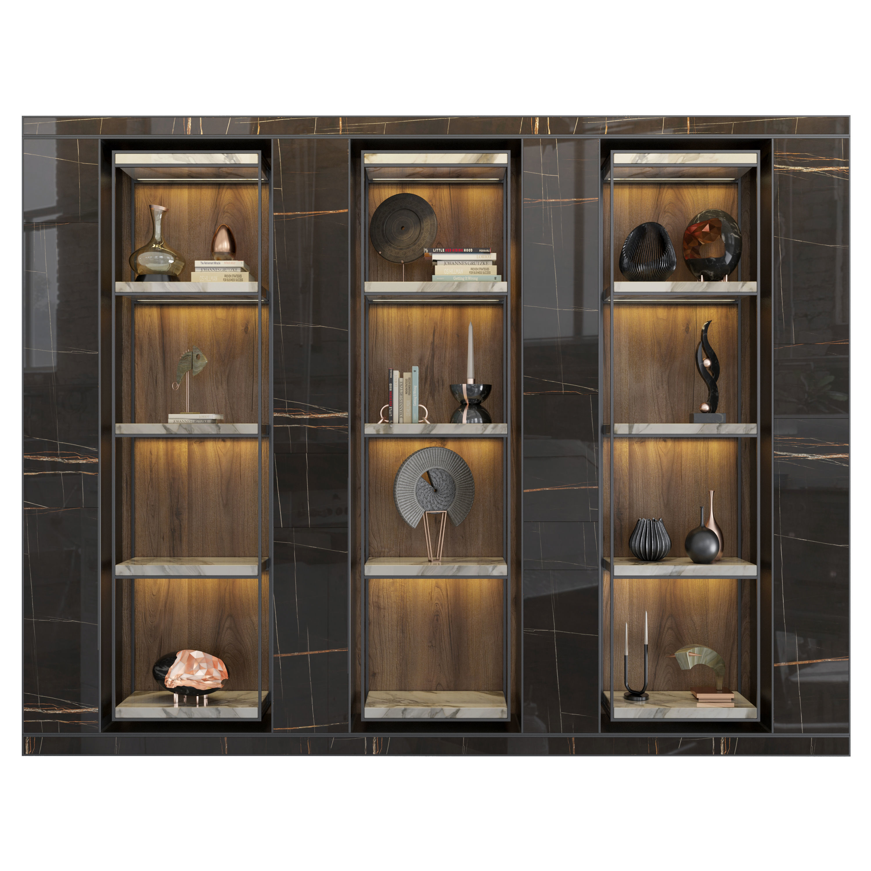 Shelf 3D model glass display cabinet - bedroom furniture sets... 3D model_1