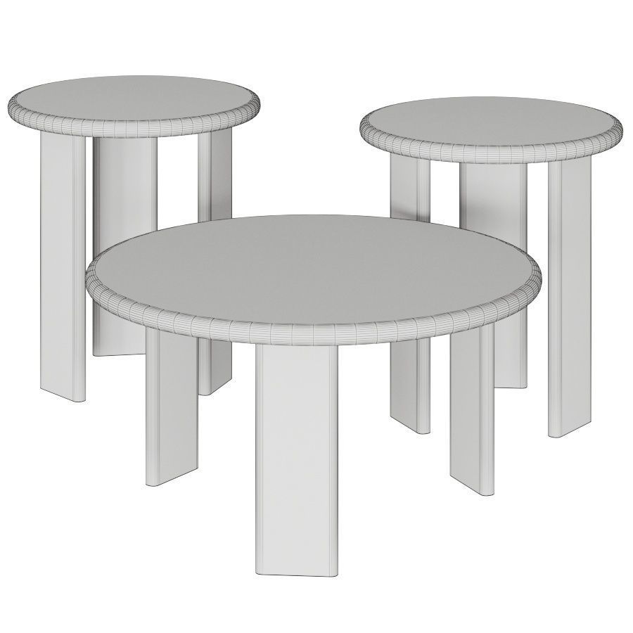Les Basic Yeti Coffee Tables 3D model_1