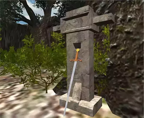 Standard Sword Low-poly 3D model