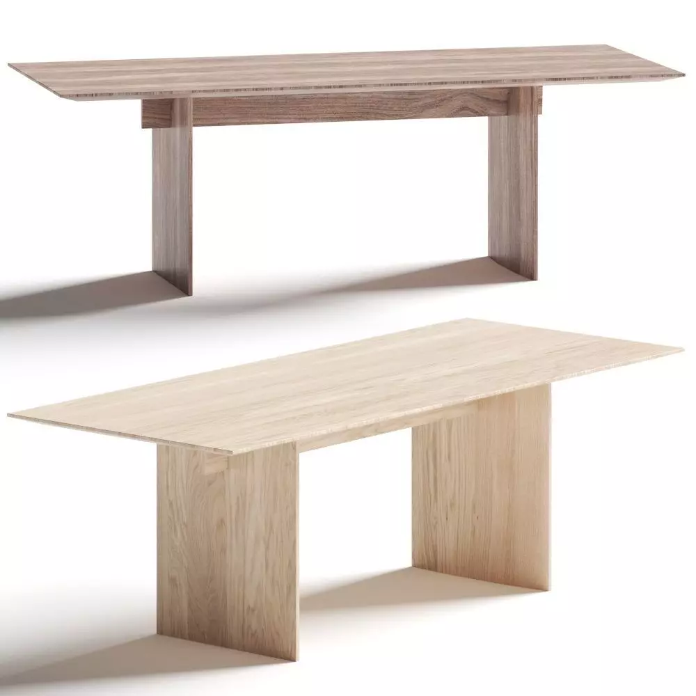 Karimoku Case Study Kinuta Dining N-DT01 Dining Tables 3D model_0