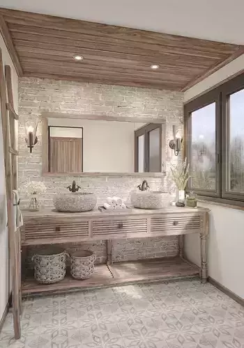 Toilets rustic style