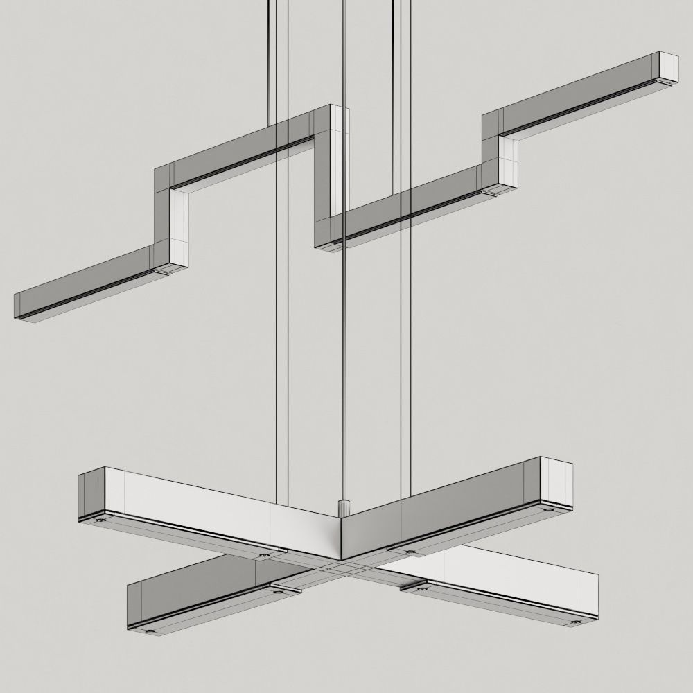 Ilfari Artys H4 and Cross Pendant lamps 3D model_1