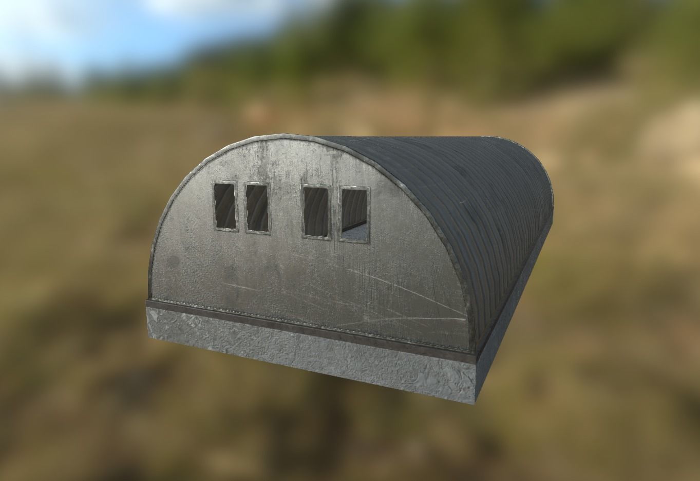 Hangar game ready Free low-poly 3D model_2