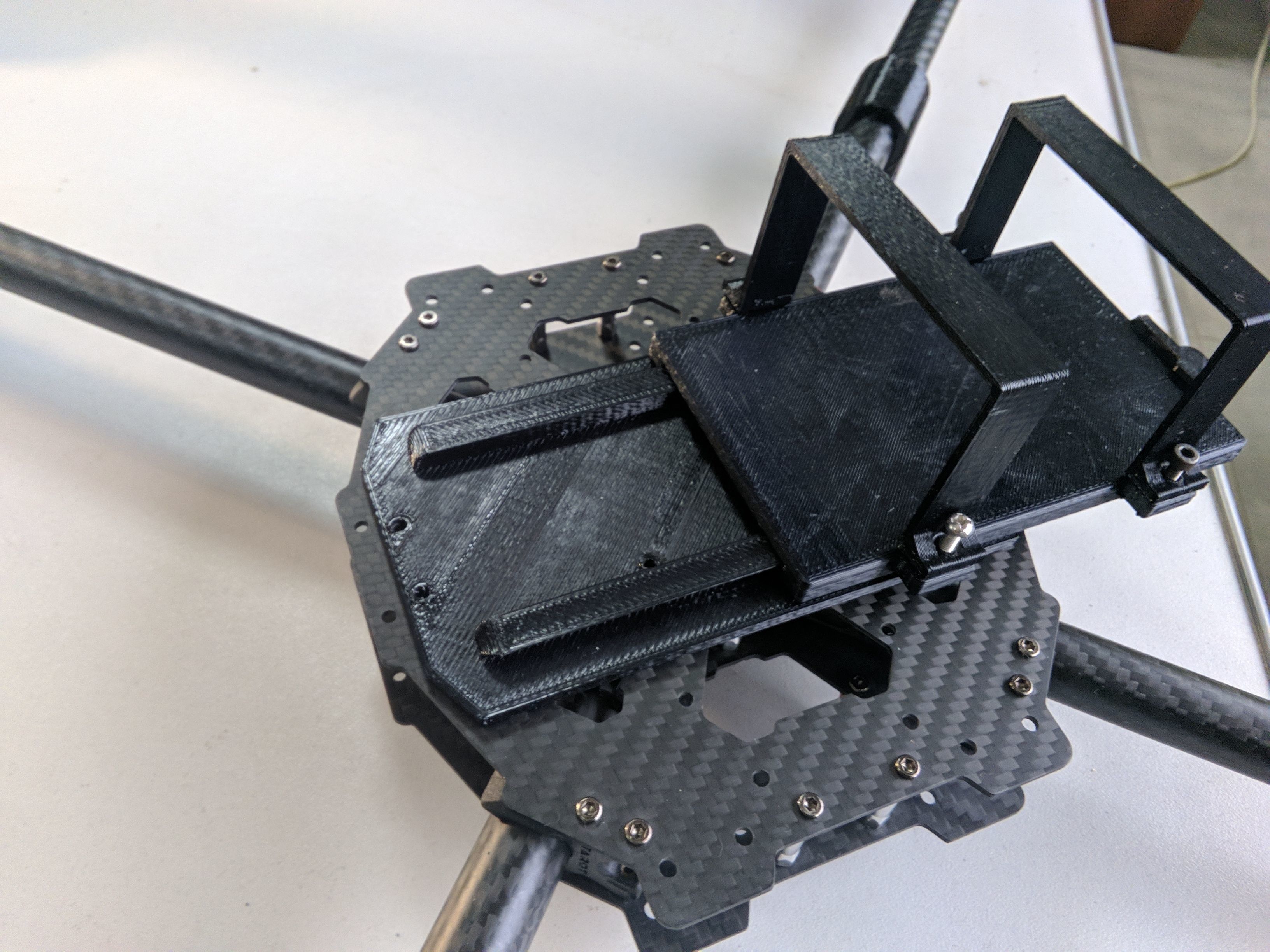 Hopper and battery for Tarot 650 Trichogramma 3D print model_5