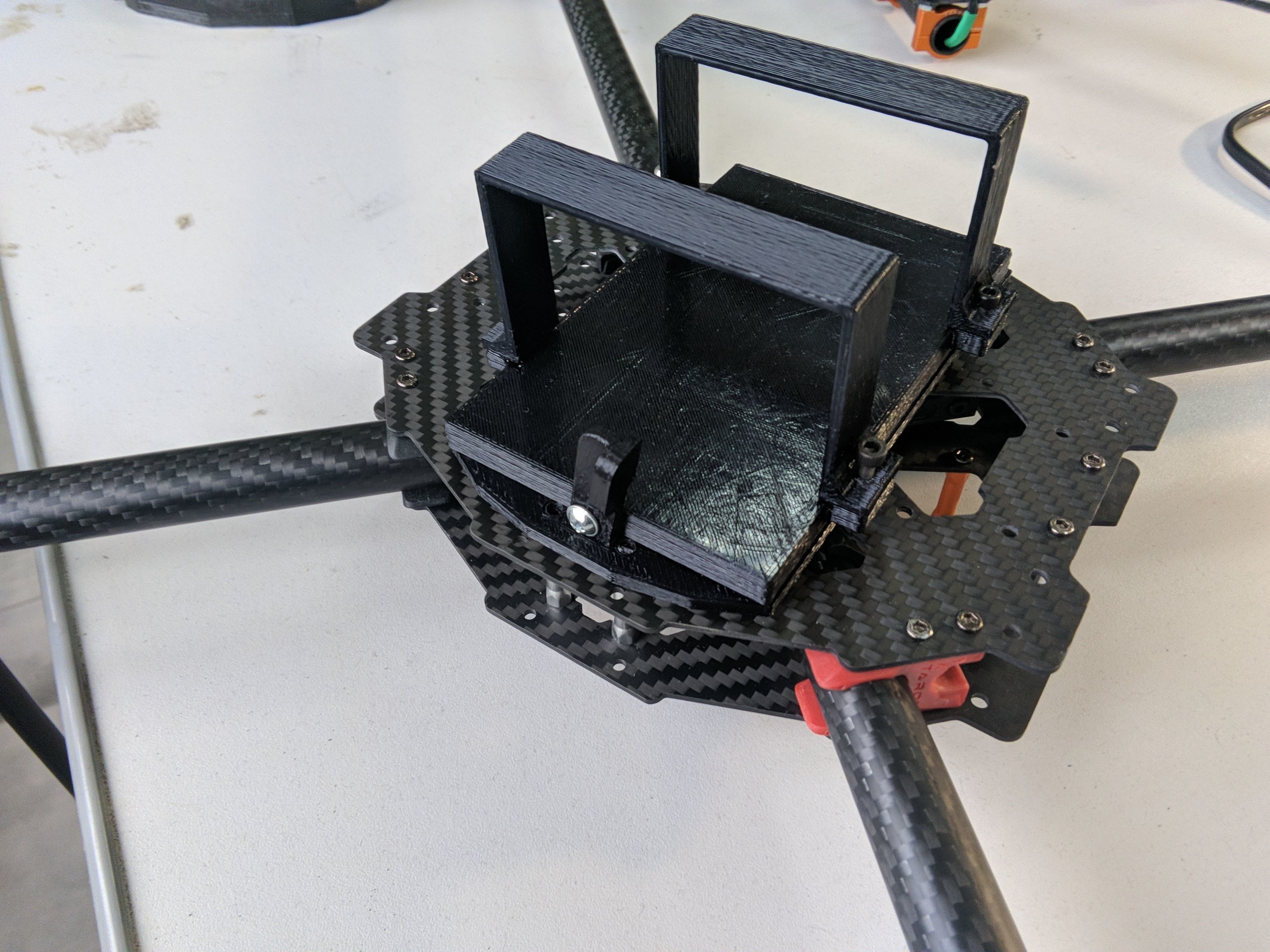 Hopper and battery for Tarot 650 Trichogramma 3D print model_6