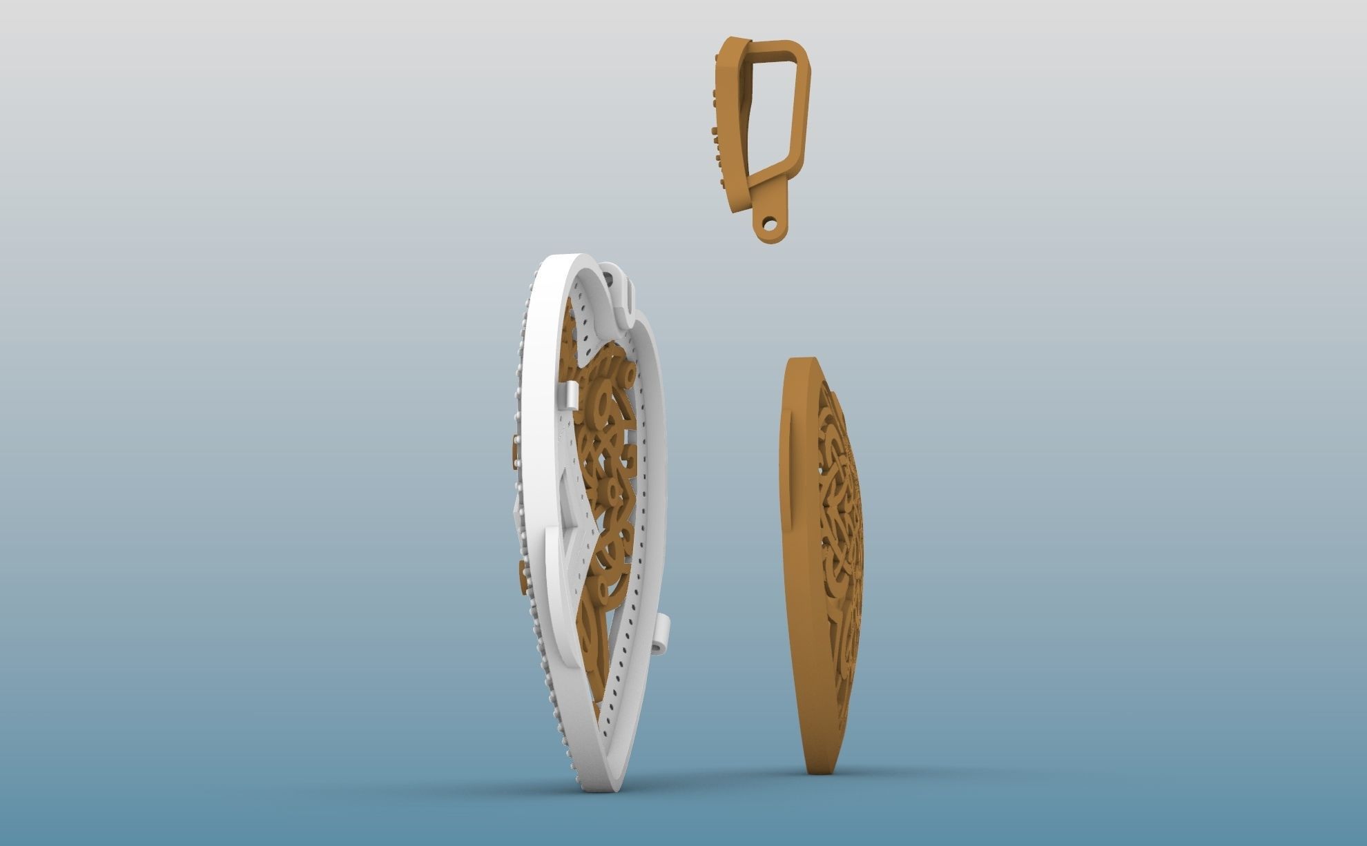 Heart Pendant 3D print model_14