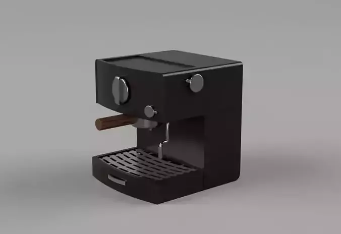 Coffee machine  Free low-poly 3D model