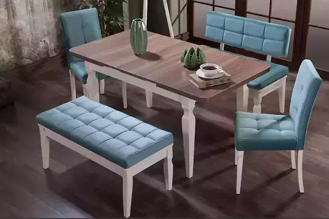 Dining Table 3D Basic Lux Modern 
