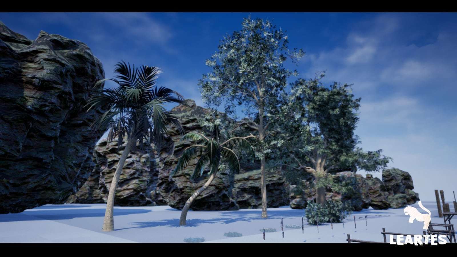 Abandoned Hut in Tropical Island Survival Post Apocalyptic Low-poly 3D model_23