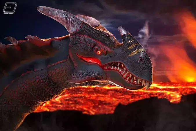 Volcano Dragon PBR 