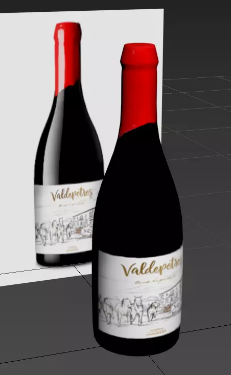 Wine Bottle Free 3D model Free 3D model