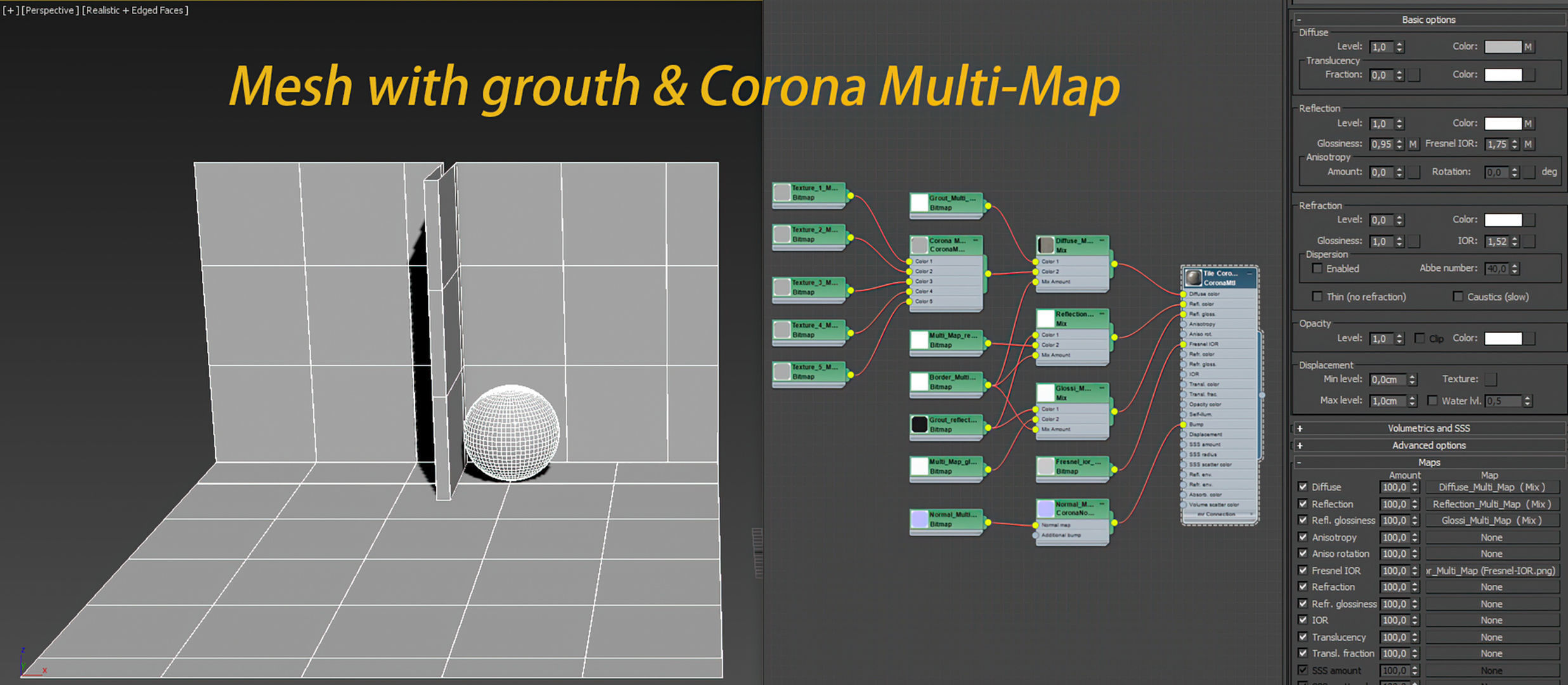 Tile PBR Texture Collection No 2 Low-poly 3D model_2