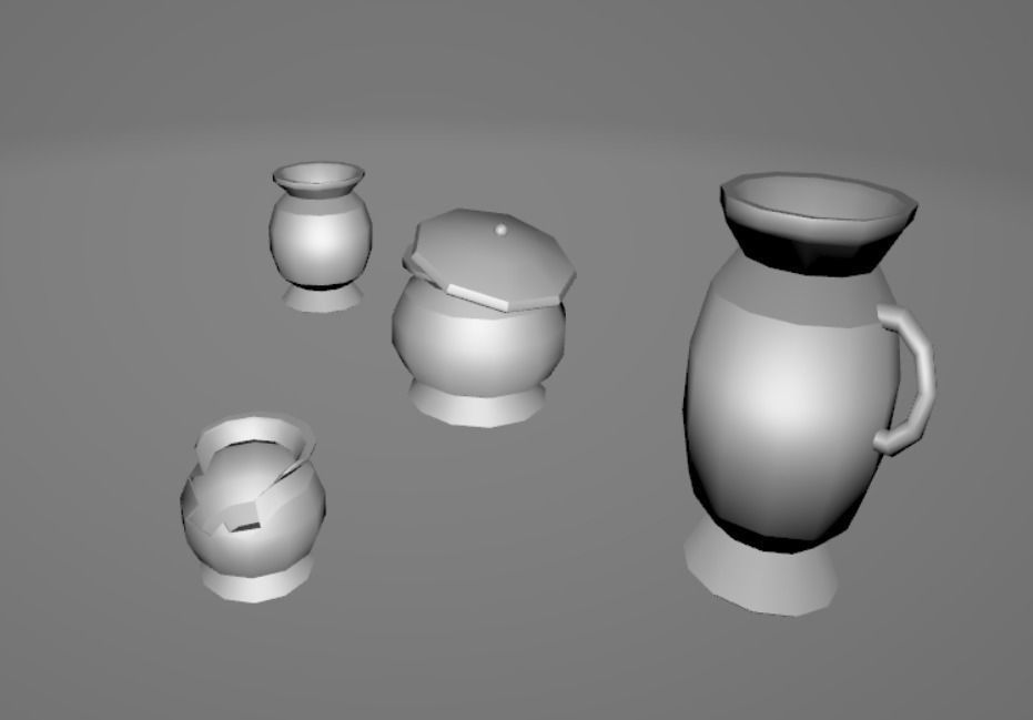 Lowpoly Package - Vikings Low-poly 3D model_18