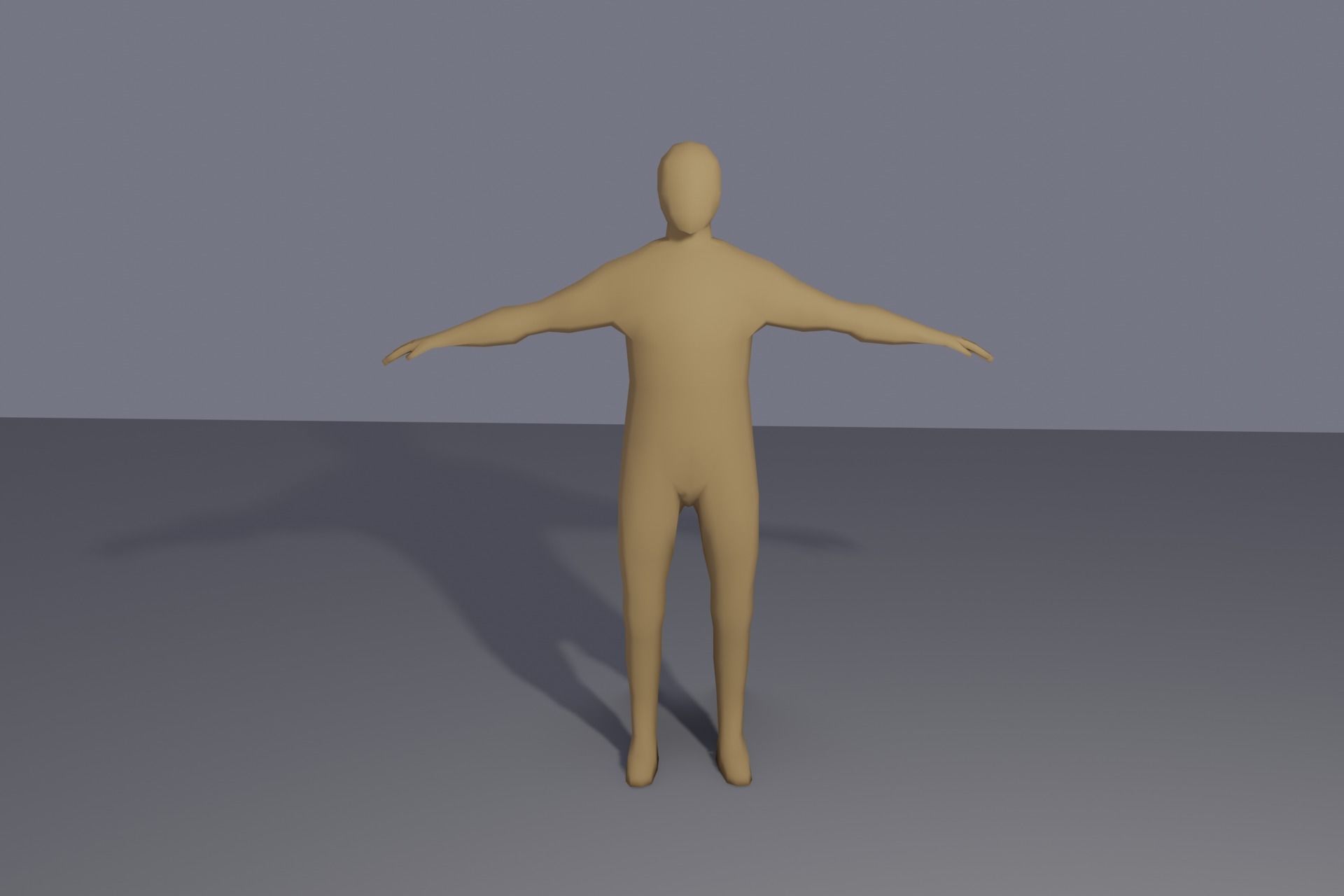 Low-poly rigged human Low-poly 3D model_3