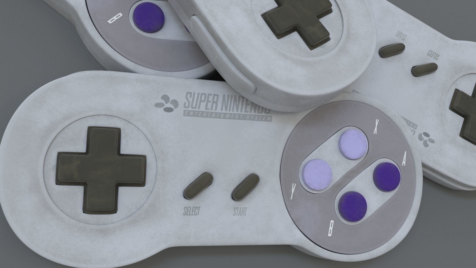 Nintendo Controller Low-poly 3D model_3