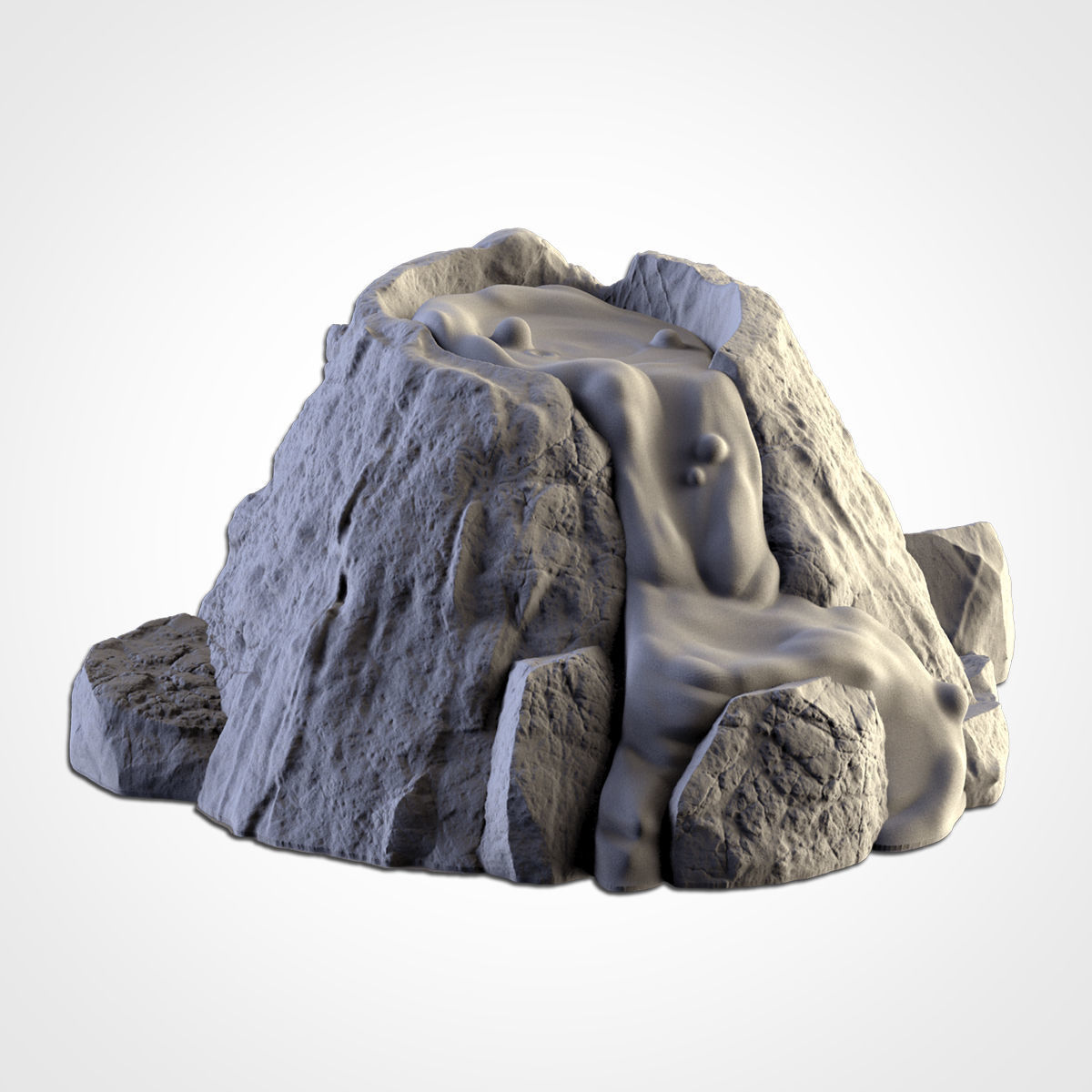 VOLCANIC TERRAIN 3D print model_2