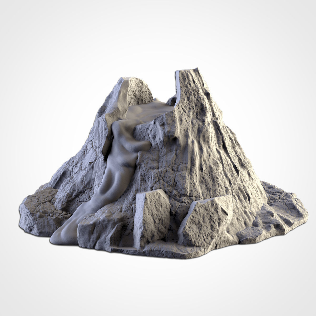 VOLCANIC TERRAIN 3D print model_6